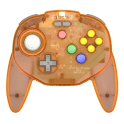 Tribute 64 2.4GHz Manette sans Fil pour Nintendo 64/Switch/PC/Mac Orange Hawk^retro-bit Fashion