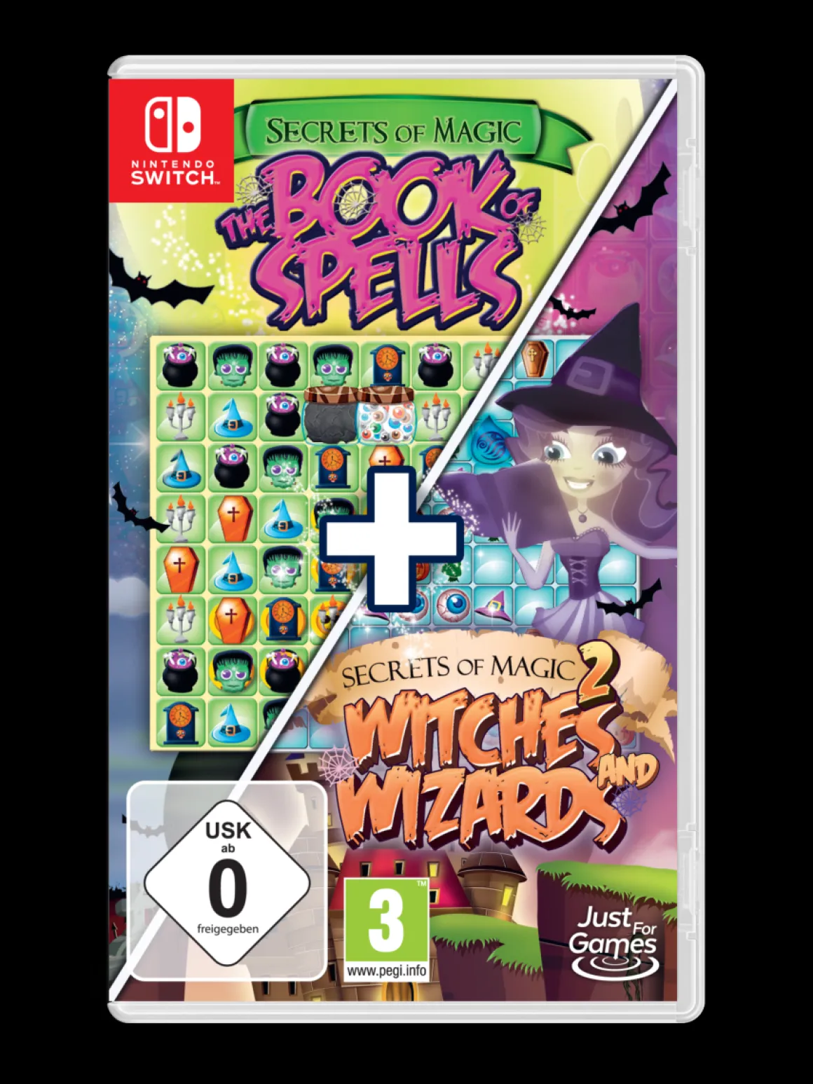 Secrets Of Magic (1+2) The Book of Spells + Witches and Wizards SWITCH^Just For Games Fashion