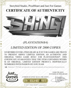 SHING! PS4 Just Limited^PixelHeart Fashion