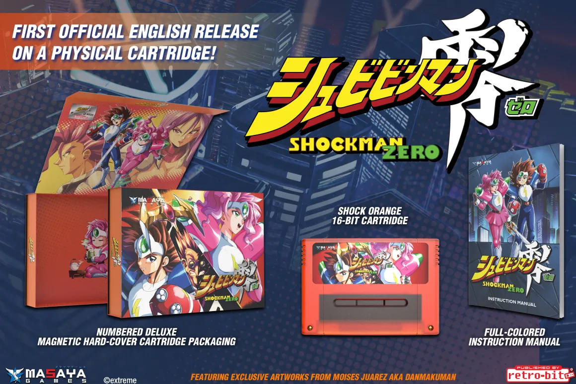 Shockman Zero Collectors Edition SNES PAL (Schibibinman Zero) - Cartouche PAL Super Nintendo - Publishing^retro-bit Fashion