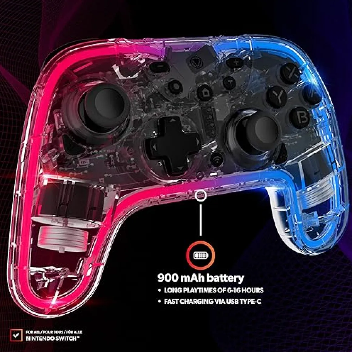 Game Pad S RGB - Nintendo Switch^Snakebyte Clearance