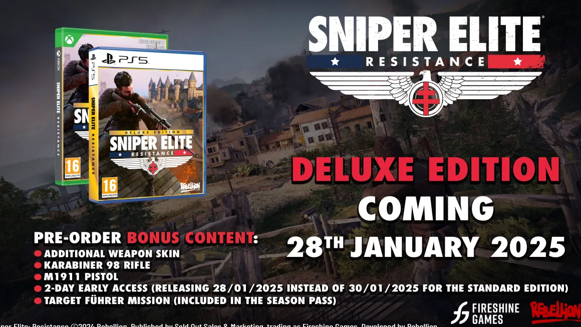 Sniper Elite Resistance Deluxe Edition Xbox Series X / Xbox One^Fireshine Online