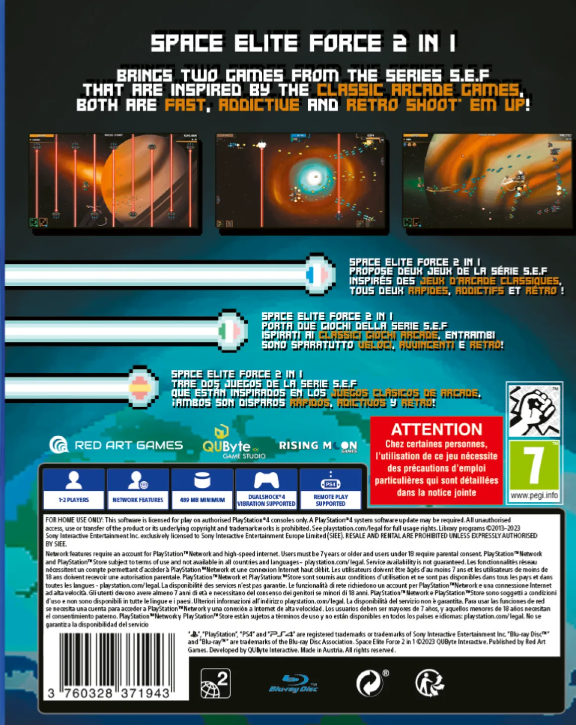 Space Elite Force 2 in 1 PS4^Red Art Games Fashion