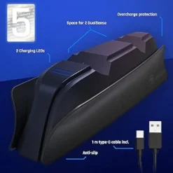 Station de charge PS5 Black Edition -^Snakebyte Fashion
