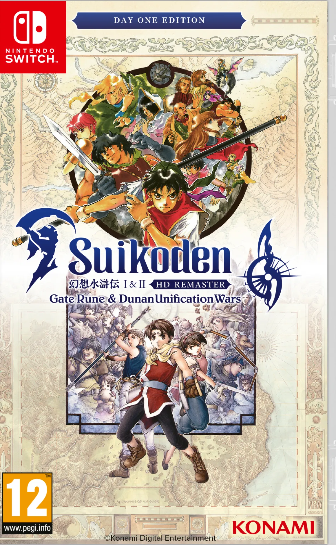 Suikoden 1 & 2 HD Remaster Day One Edition SWITCH^KONAMI New