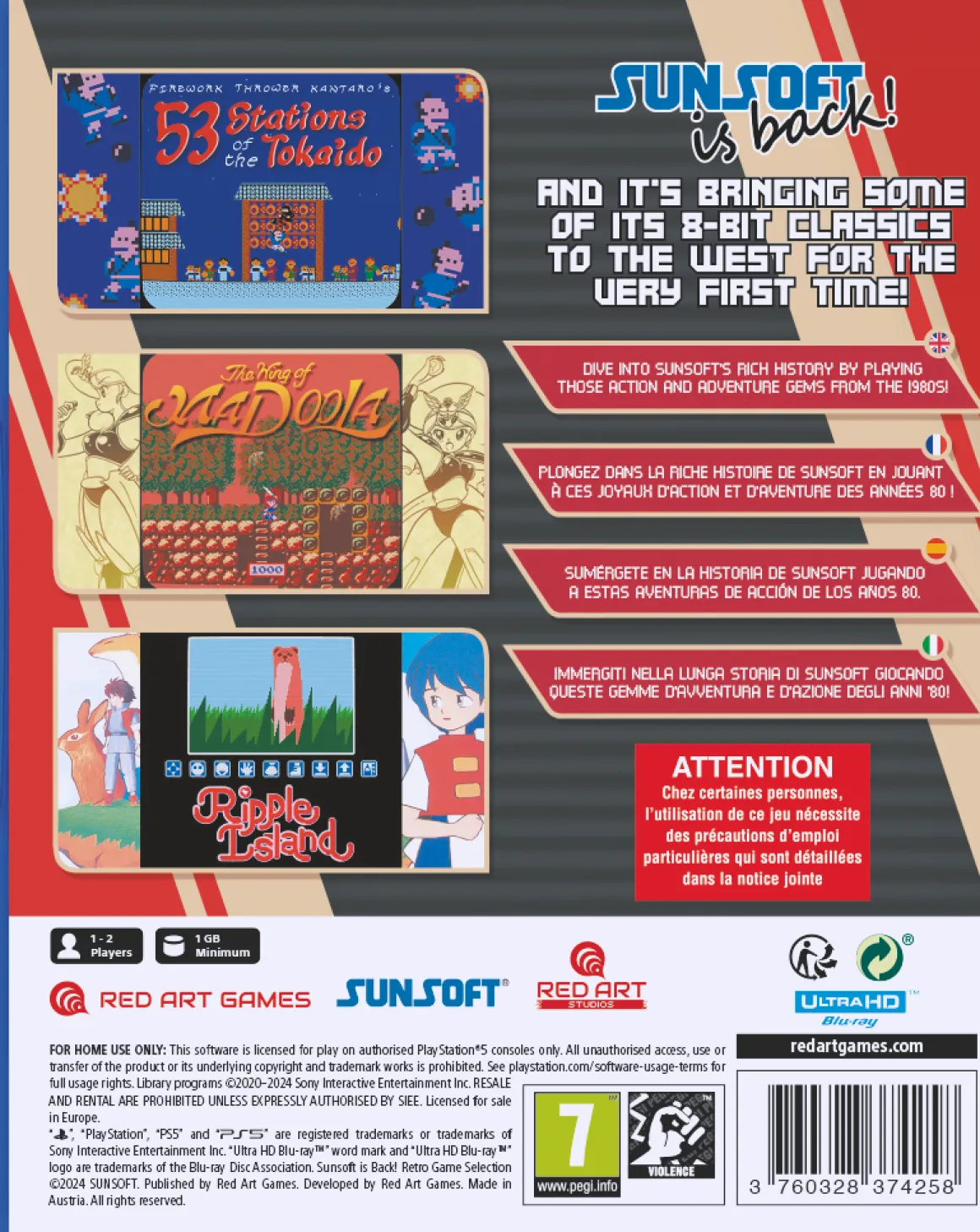 Sunsoft is Back ! Retro Game Selection PS5^Red Art Games Shop