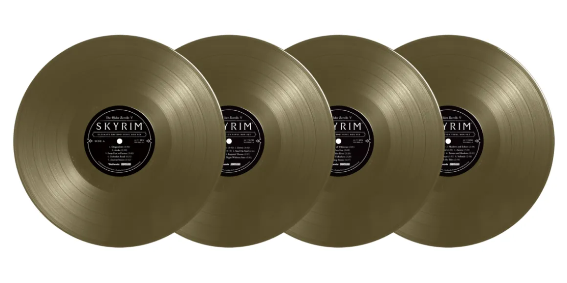 The Elder Scrolls V Skyrim Ultimate Gold Edition Vinyl Box Set - 4LP^SpaceLab9 Flash Sale